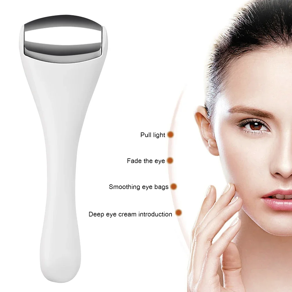 

1pc Mini Stainless Steel Cooling Face Roller Skin Cooling Ice Roller Eye Facial Massager Anti-aging Face Lift Pain Relief Beauty