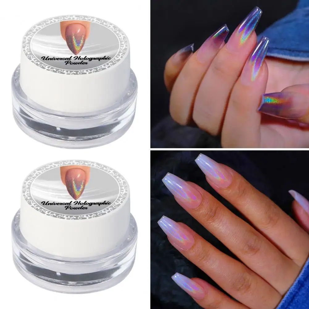 0.3g Manicure Powder Stylish Vivid Color Nail Mirror Powder Rainbow Color Manicure Glitter Home Supply