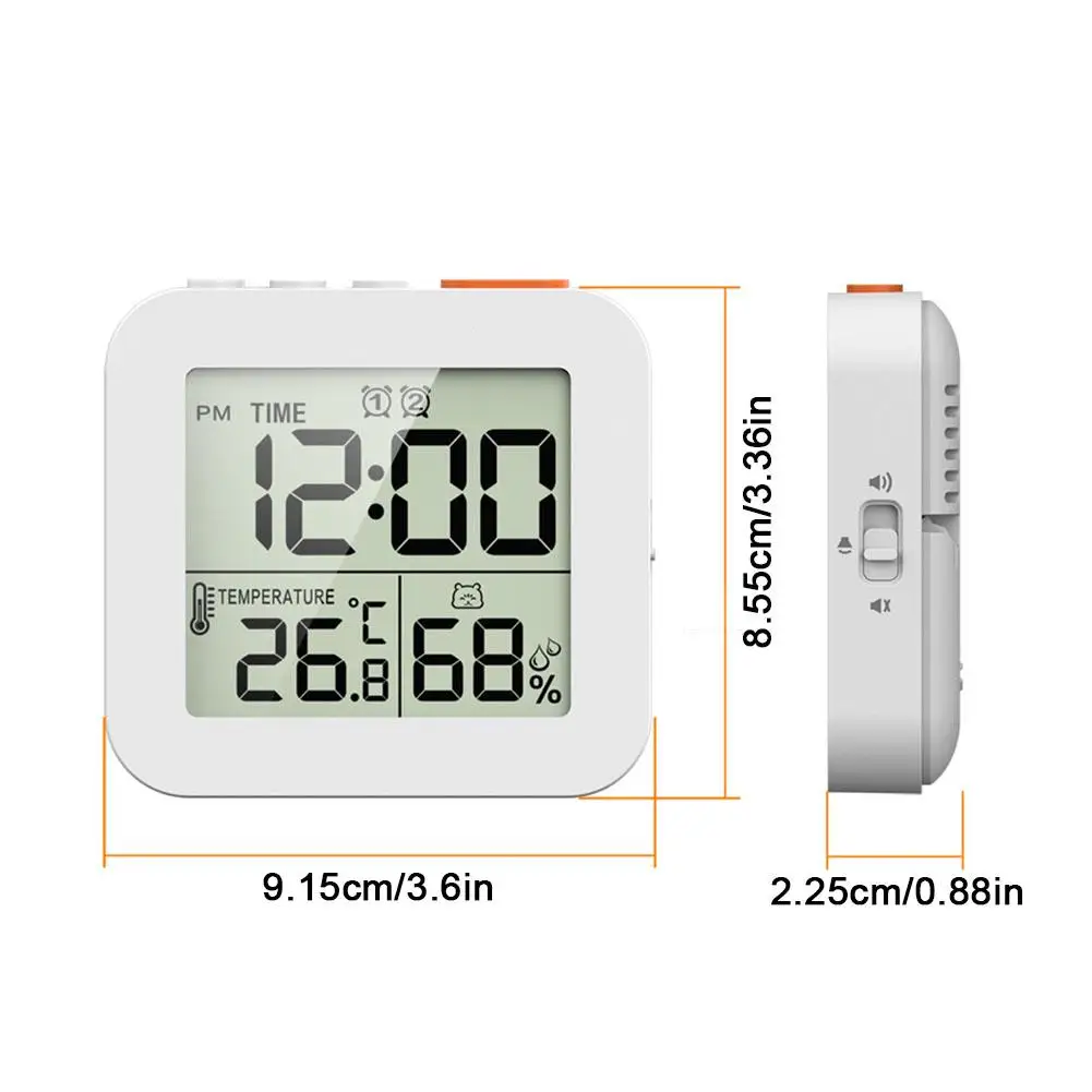 Waterproof Digital Bathroom Clock Shower Timer With Alarm Clocks For Cooking Shower Makeup Timer Function New Backlight Clocks 6