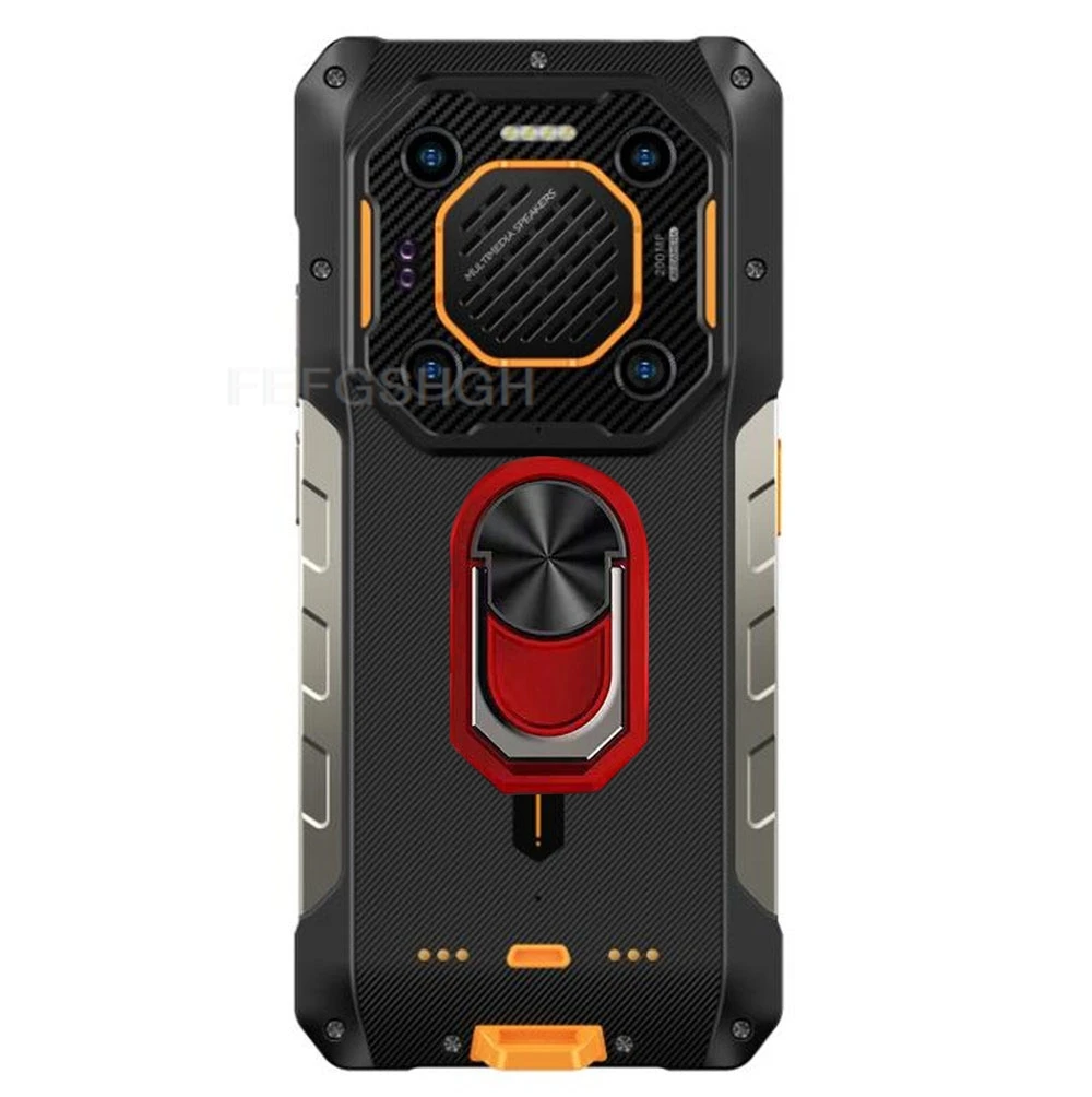 Rugged Back Ring Holder Phone Case - TPU Soft Silicone Cover