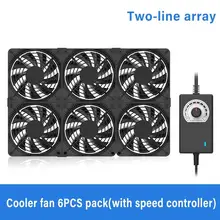 

12cm High Speed Large Air Volume 100V 220V Btc Mining Machine Workstation Cabinet 120MM Violent Server Cooling System Fan Kit