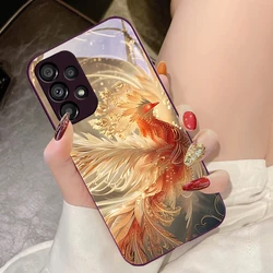 Golden Phoenix Unfolding Tempered Glass Phone Case - Galaxy S30Ultra (JSMZS - BB2503184)