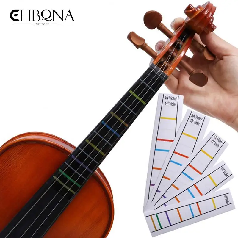 

4/4 3/4 1/2 1/4 1/8Violin Fingerboard Sticker Chart Fretboard Note Tape Finger Guide Fiddle Chart Marker Stickers For Beginner