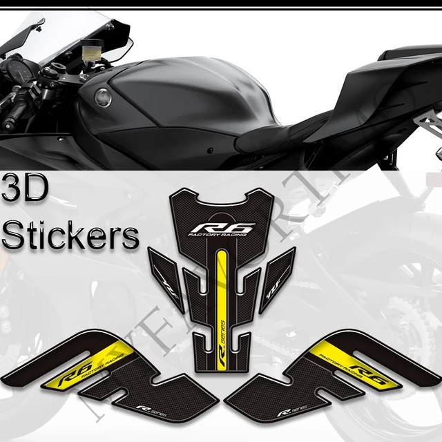 Complete Racing stickers' kit with number - Yamaha R6