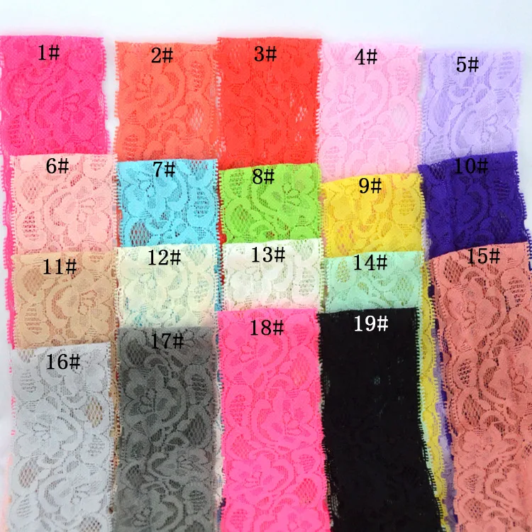 One Meter 5cm Width Stretchy Elastic Lace Ribbon DIY Handmade Crafts Lace Tape Sewing Fabric lace ribbon,lace fabric,lace sewing supplies,lace sewing accessories,lace accessories,lace garment accessories,lace decoration