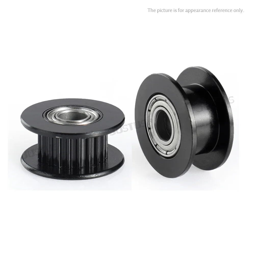 GT2 Idler Pulley 20 Teeth Bore 3mm 4mm 5mm 6mm 8mm with bearings 3D Printer Parts for 2GT Timing Belt Width 6mm 10mm H shape 3d printer accessories timing belt pulley timing pulley
