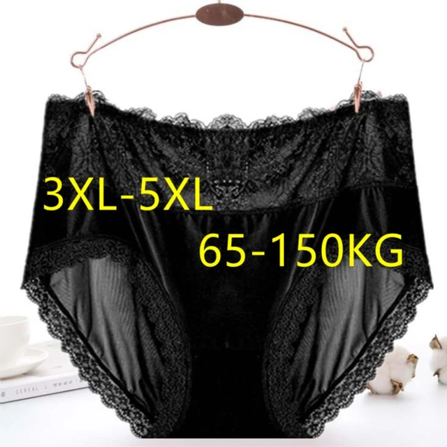 High Cut Women Underwear Panties,Large Sizes Women's Briefs,Soft Bamboo  Hipster,Plus Size Female Panties,Lace Women's Underpants - AliExpress