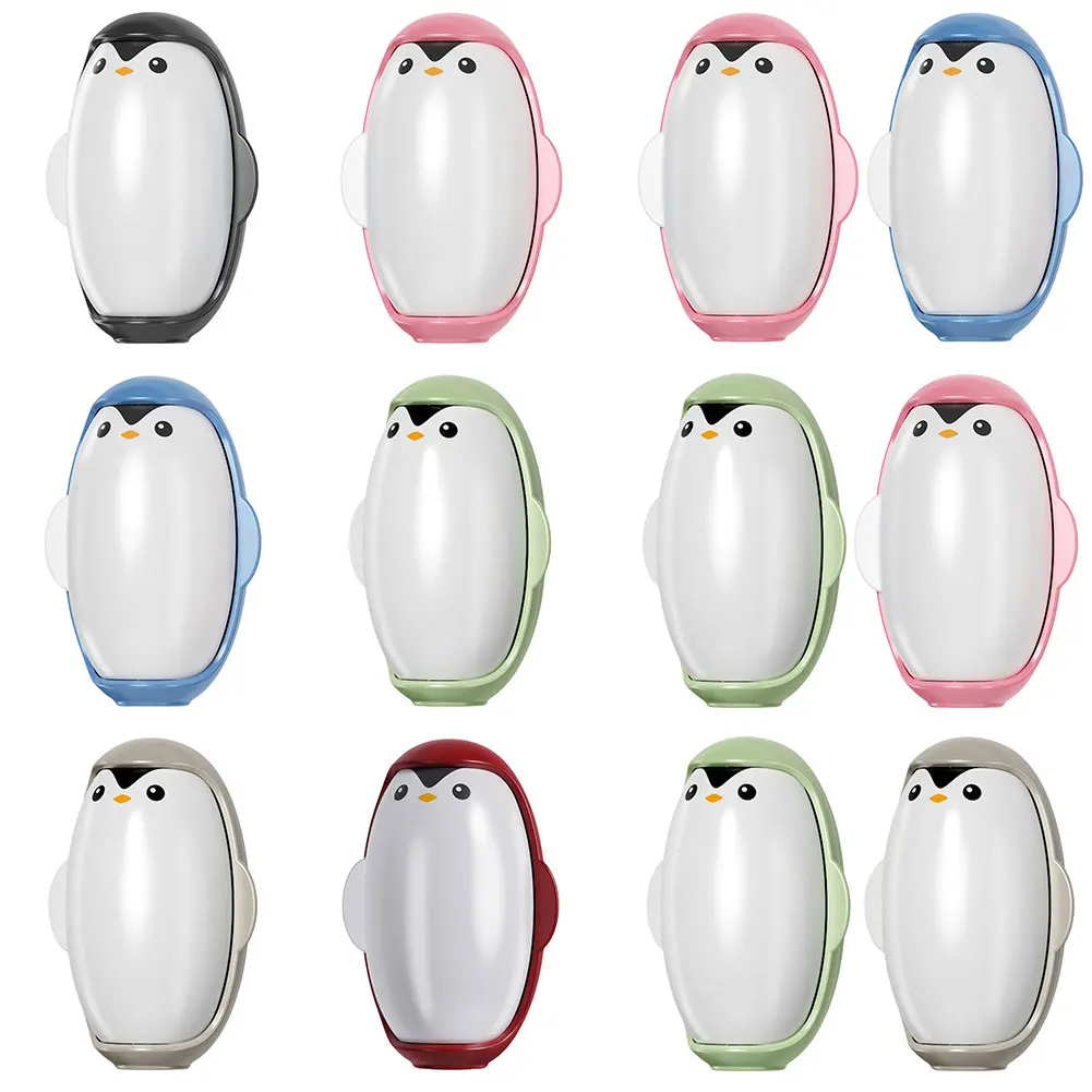 Penguin Shape Lint Roller Reusable Portable Mini Lint Roller Small Lint Remover Roller Suitable for Pet Hair Clothing Cleaning 4