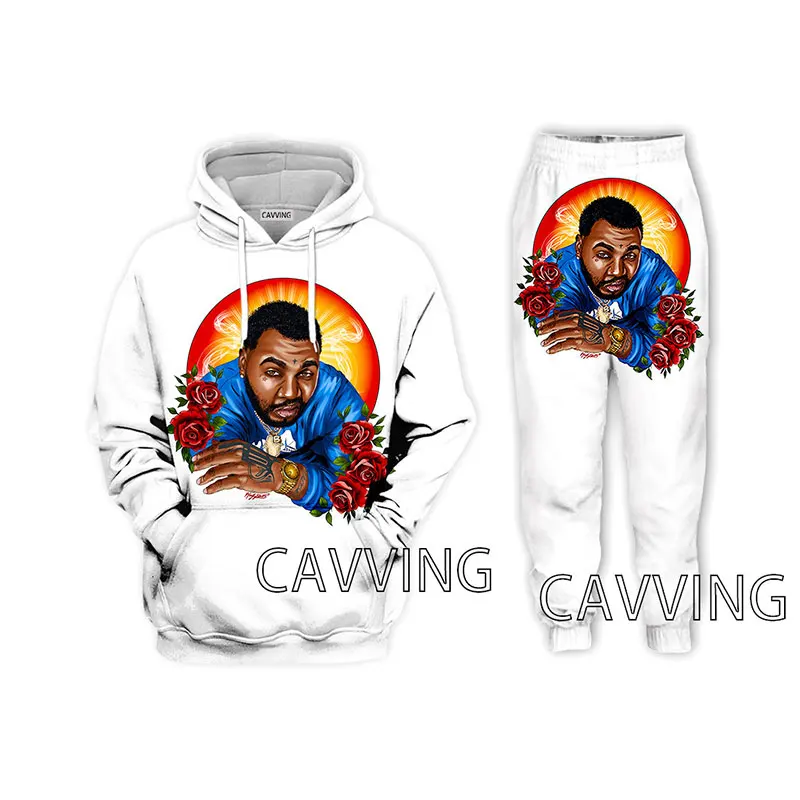 New Fashion 3D Print  Kevin Gates  Hoodies/Hooded Sweatshirts + Pants Trousers Suit Clothes Two-Pieces Sets  U01 4