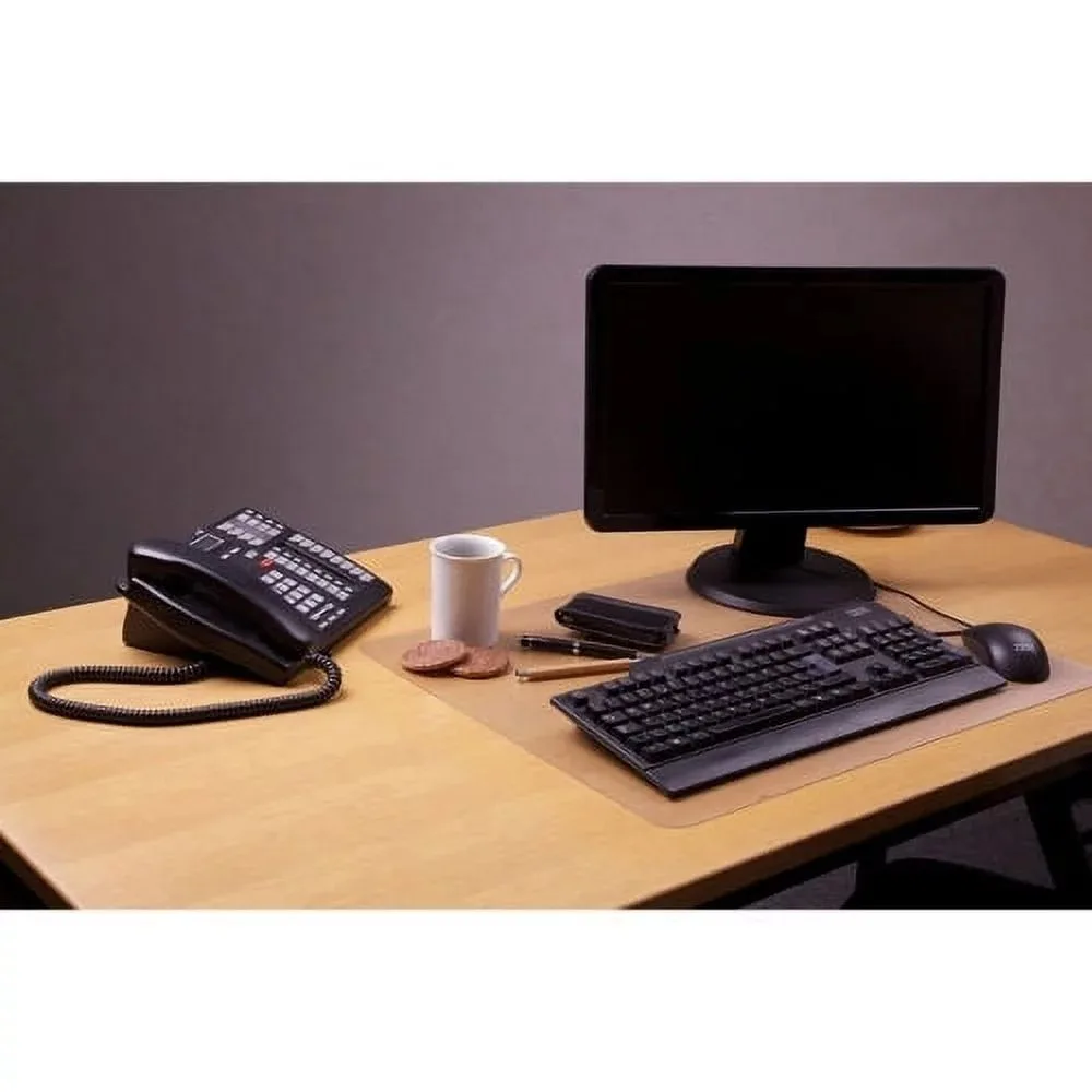 

Anti-slip Polycarbonate Desk Pad Rectangle - 36" Width x 20" Depth - Polycarbonate, Polyvinyl Chloride (PVC) - Crystal Clear