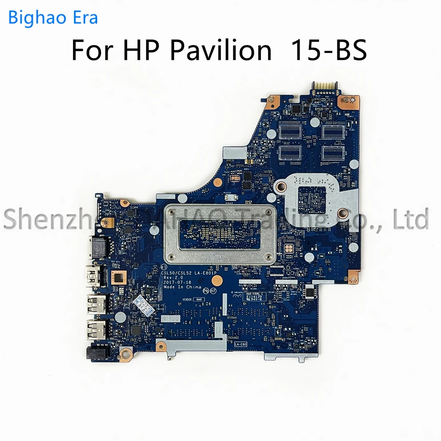 para hp Pavilion 15-bs Motherboard Laptop com Processador Intel i3 i5 i7 Cpu Ddr4 Csl50 Csl52 La-e801p Sps:924751001 924749601 924752-601 - Imagem 2