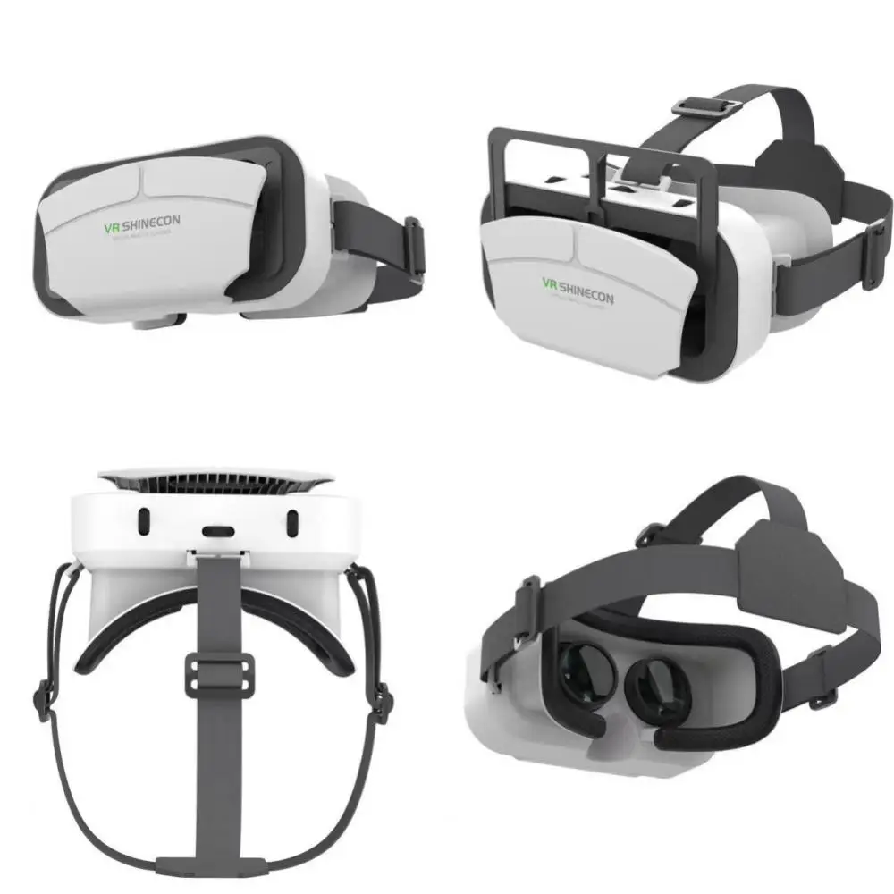 3d Vr Glasses 3d Virtual World Stereo Helmet Headset Portable Devices For Mobile Phones Under 7 Inches Vr Shinecon Headset