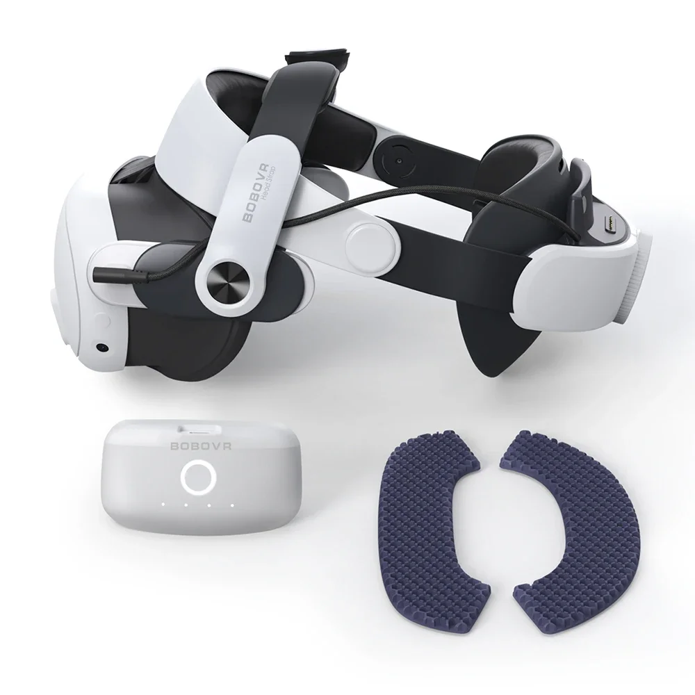 BOBOVR-M3 pro vrヘッドセット,メタクエスト3で動作,バッテリーパック 