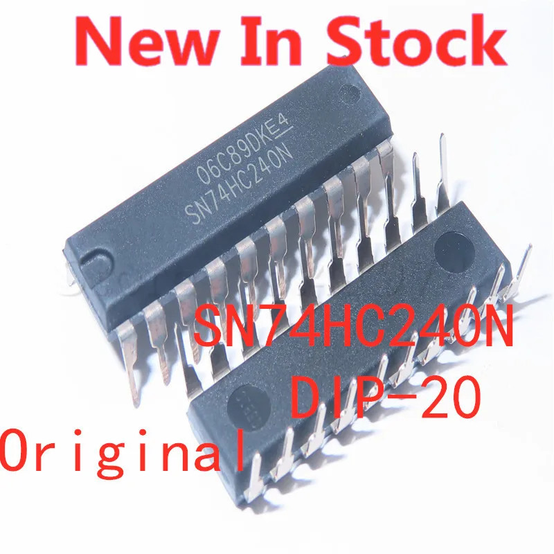 

5 шт./лот SN74HC240N 74HC240 HD74HC240P DIP-20 логический инвертор, буферная микросхема, Электронная идентификация, новая Оригинальная интегральная схема