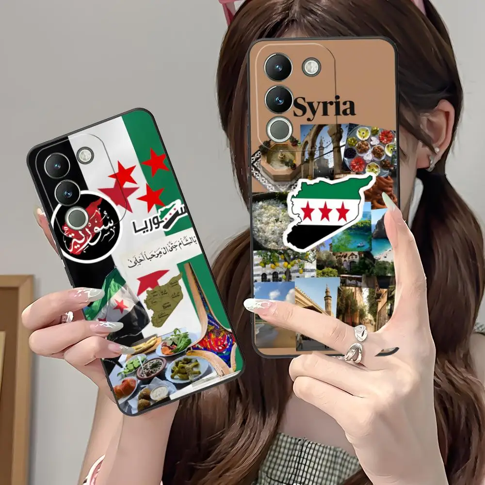 Syria Phone Syria Flag Mobile Cell Phone Case for VIVO V60 V50 V40 V30 V29 V27 V25 ...