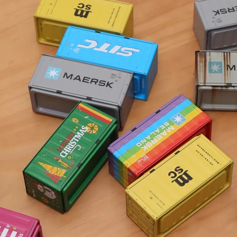 Compact Iron Storage Container Creative Desktop Organizer Metal Box Office Desk Supply Tube Office Desk Organizer