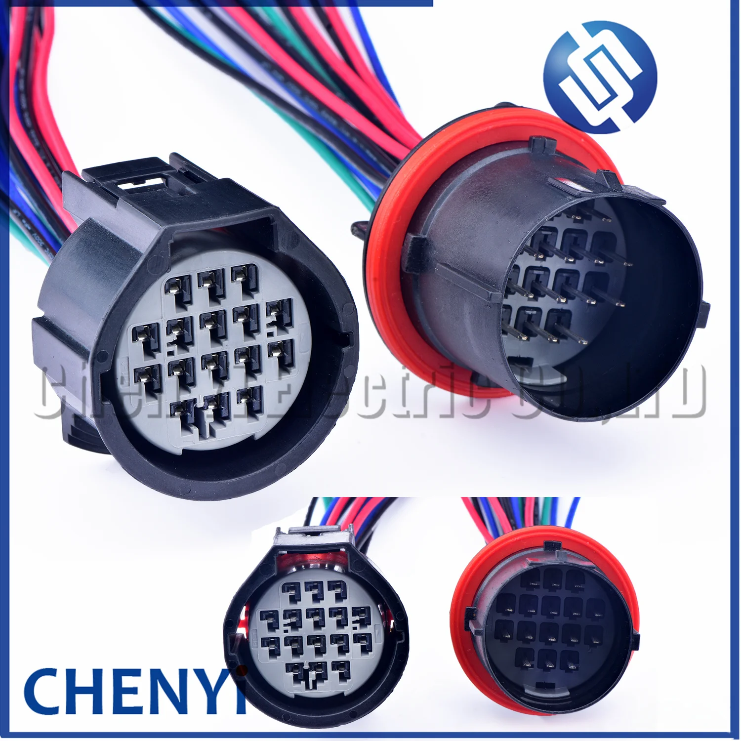Conector Macho e Fêmea do Farol Cabo do Fio da Tomada Trança para Land Rover Descoberta Jaguar Range Rover Lander 16 Pinos Maneira