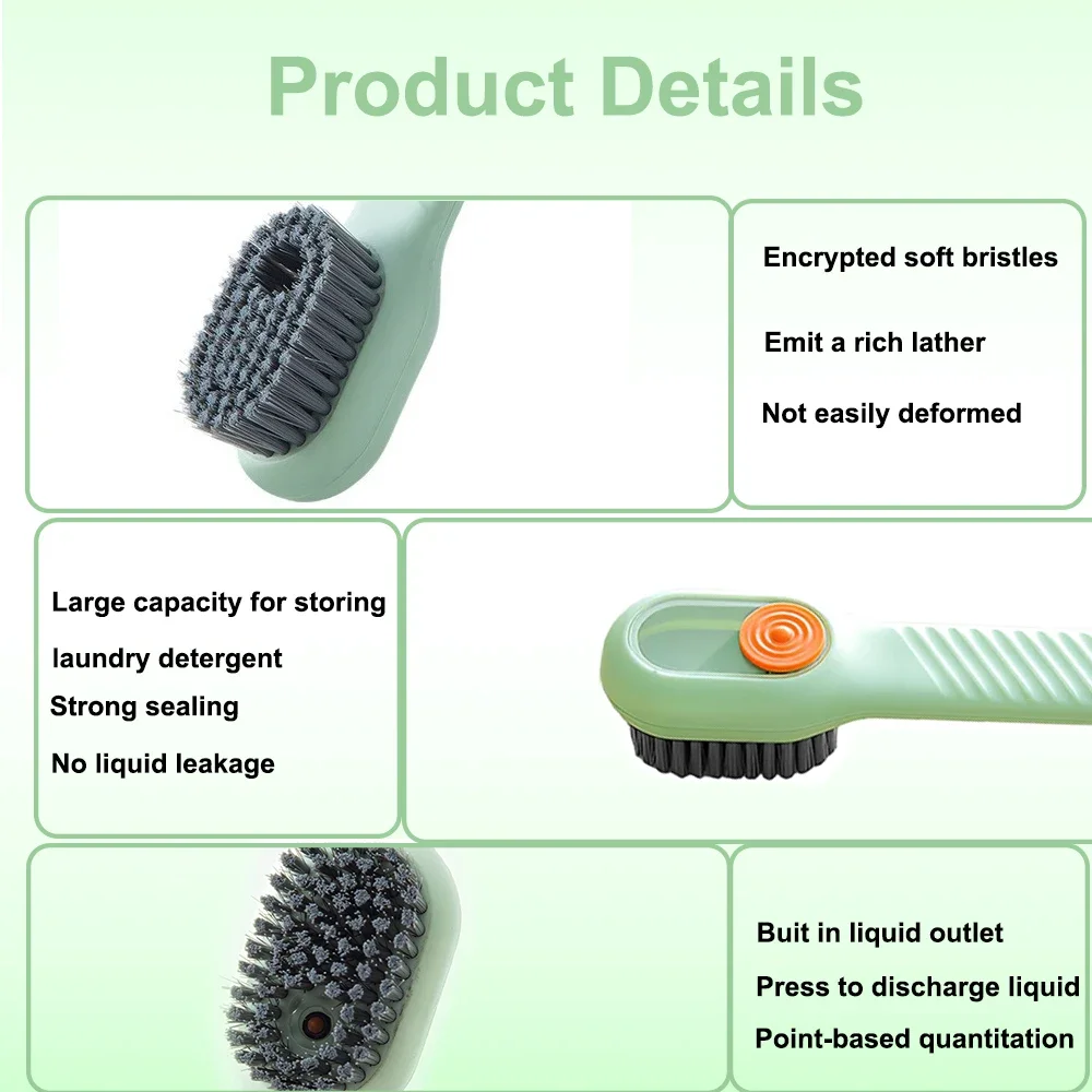 Shoe Cleaner Shoe Brush Shoe Cleaning Kit Shoe Shining Tool 1/2pcs Multifunctional Cleaning Shoe Brush Slippers Rubber Soft Bristle Tool Shine