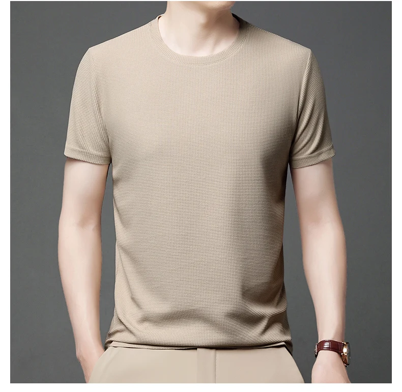 PlatiNum Summer Waffle T-shirt hem detail