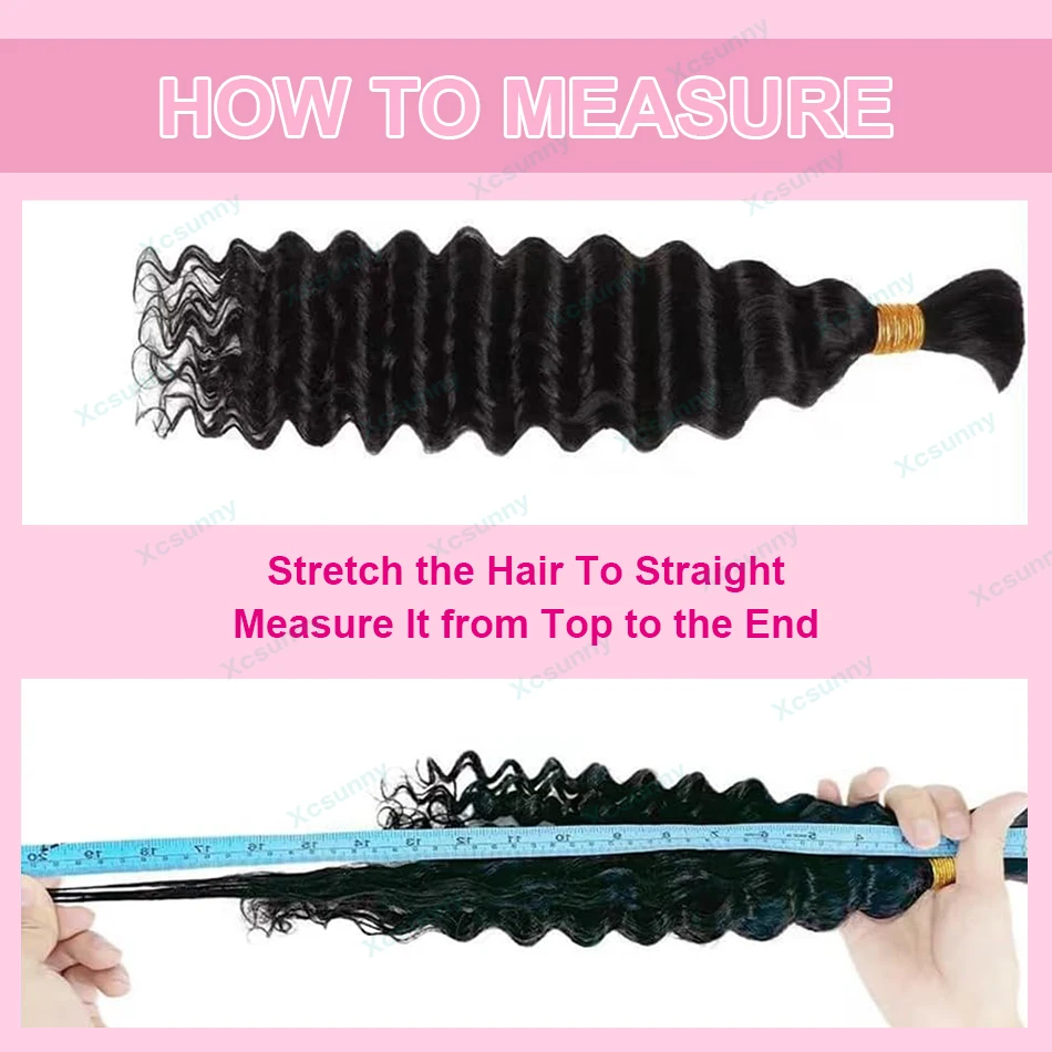 Boho Human Hair for Braiding Human Deep Wave Braiding Hair No Weft Color 4 27 30 Remy Human Braiding Hair Bundles 5