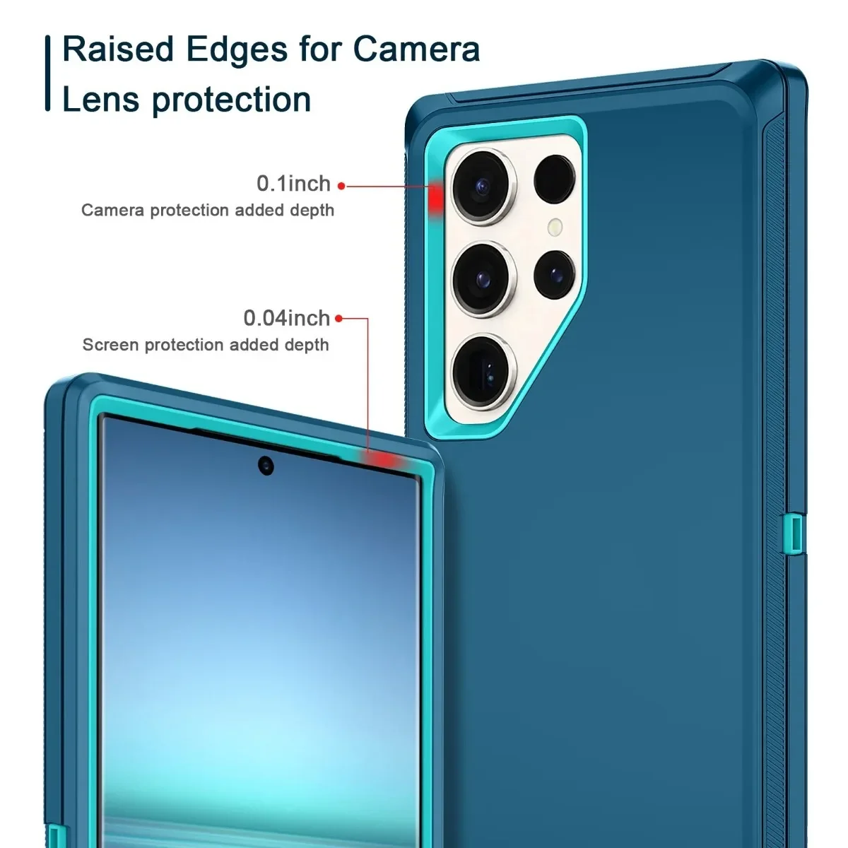 Triple-Layer Durable Heavy-Duty Shock-Absorbent Phone Case