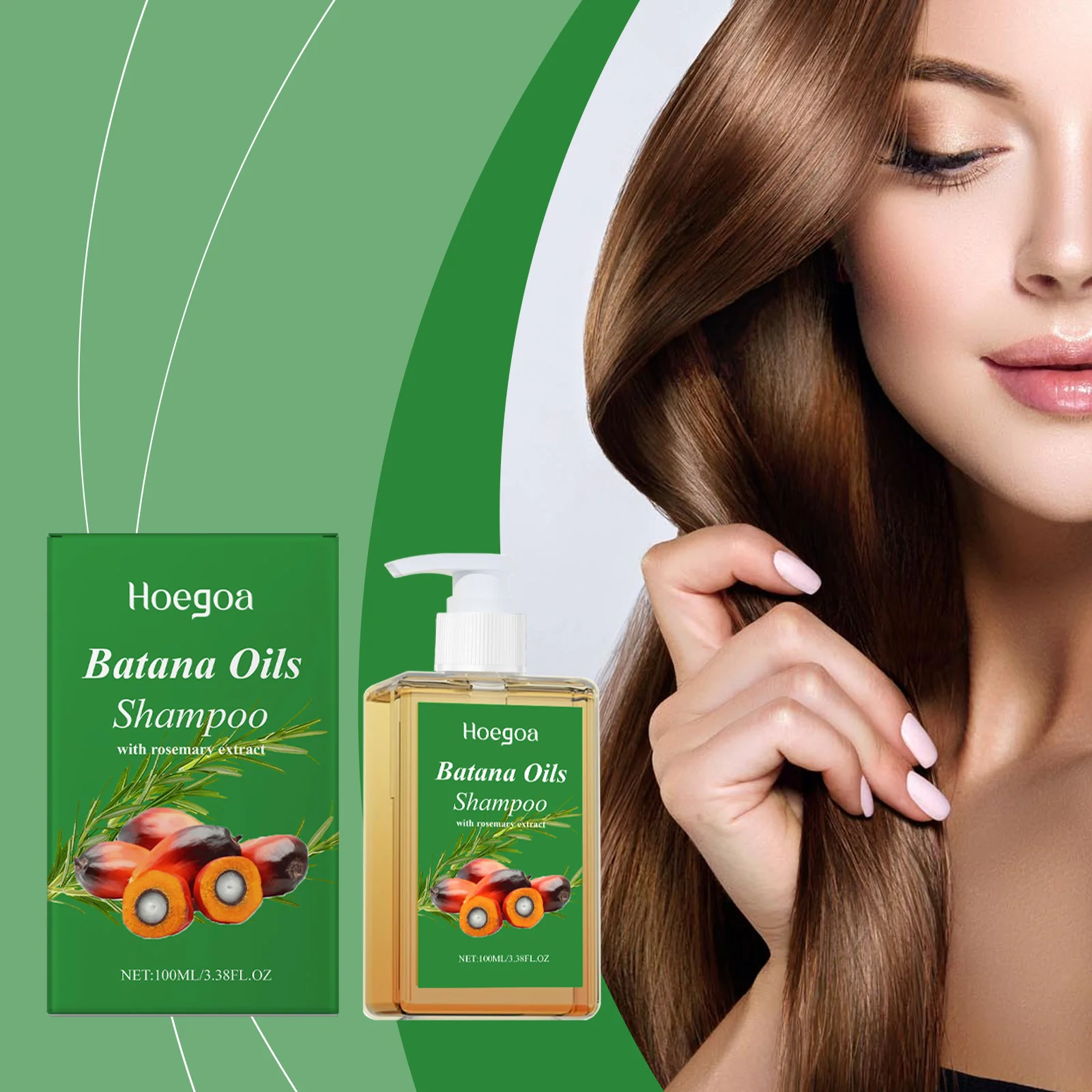 Batana Oil Shampoo Hair Strengthens Anti Loss Restore Damaged Split Hair Scalp Cleansing Dandruff Control Hair Growth Shampoo 3