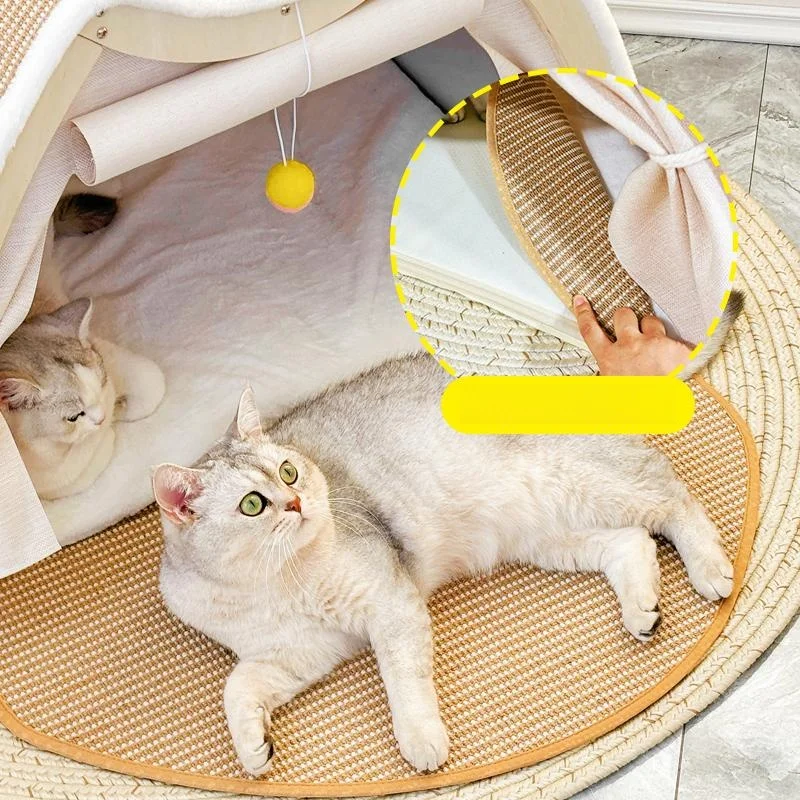 Large Size  Tent  Scratching Board Inteated Wear-Resistant l Flax Wooden Closed-Cabinet Multi-Season Universal