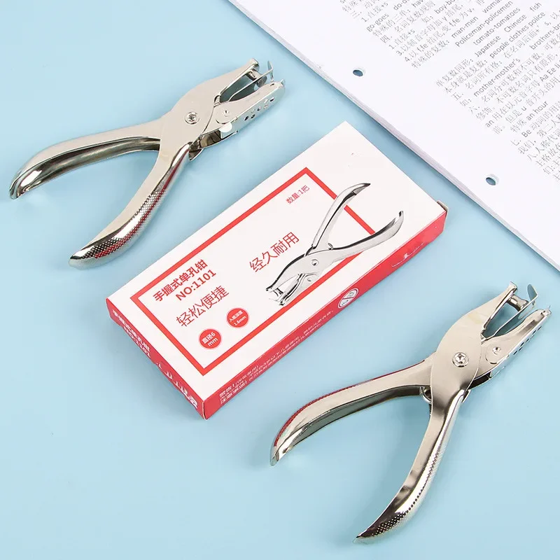 Single Hole Puncher Metal 3mm/6mm Pore Diameter Punch Pliers Hand Paper  Scrapbooking Punches