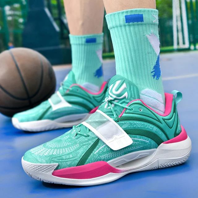 Zapatillas de baloncesto de alta calidad para hombre y mujer, zapatos de entrenamiento deportivos antideslizantes de goma para exteriores, diseño de marca
