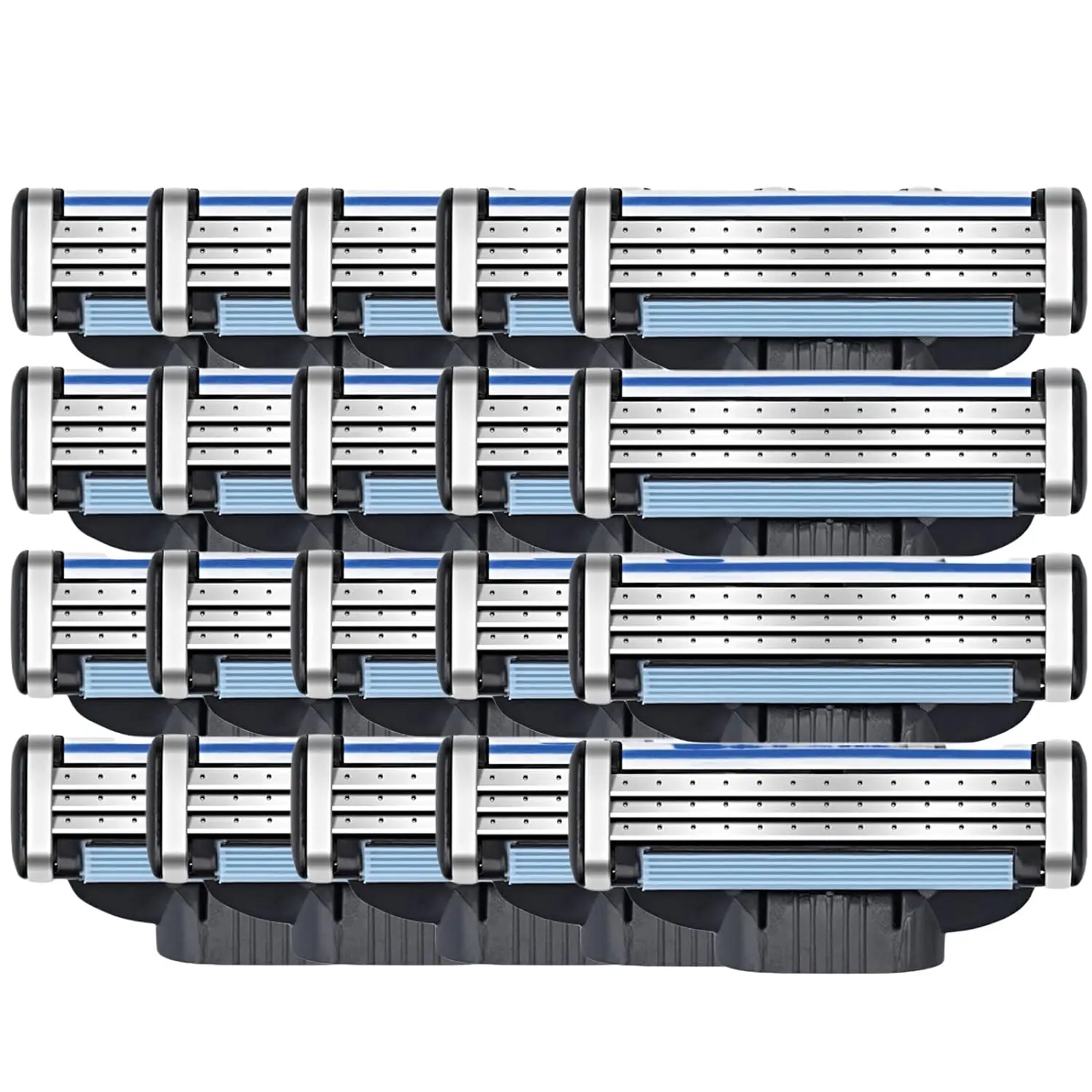 Razor Blades 8-48PCS Stainless Steel Blade Sharp 3 Layer Safety Razor For Gillette Mach 3 Manual Razor Blades Replacement Refills