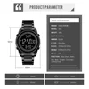 SKMEI 1611 Chrono Count Down Alarm Hour For Mens reloj hombre Digital 2 Time Mens Watches Fashion LED Men Digital Wristwatch 5