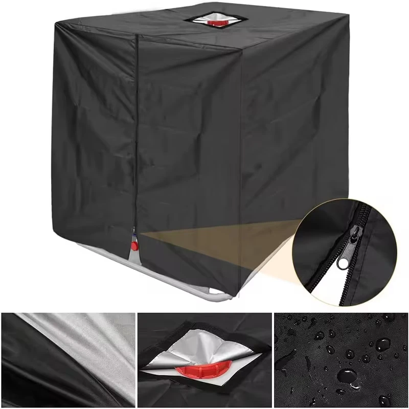 210D waterproof dust cover rainwater tank Oxford cloth UV protection cover garden box IBC container protective
