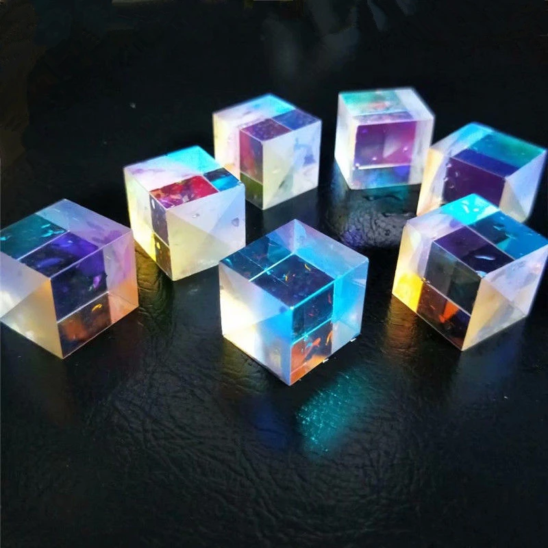 OPTICAL GLASS X-CUBE DICHROIC PRISM RGB COMBINER SPLITTER EDUCATIONAL GIFT OPULE 