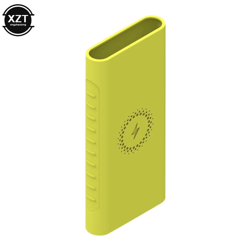 Power Bank Case Silicone Protective Case Cover for Xiaomi Powerbank WPB15PDZM WPB100 WPB15ZM Sleeve 10000mAh PLM11ZM PLM13ZM Wireless Powerbanks