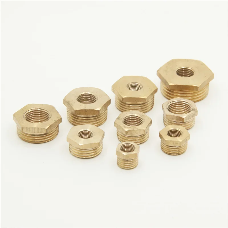 Hose Pipe Fitting Pipe Fitting Water Pipe Fitting Brass Hex Bushing Reducer 1/8 1/4 3/8 1/2 3/4 Threaded
