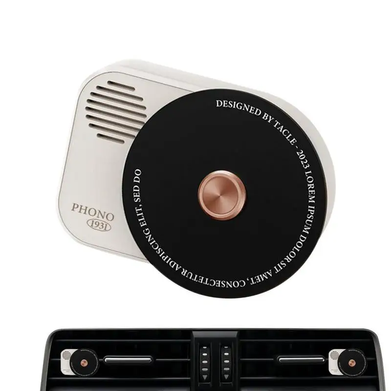 

Record Player Car Air Freshener Cute Car Air Fresheners Air Outlet Fragrance Deodorize Easily With Long-lasting Fragrance For