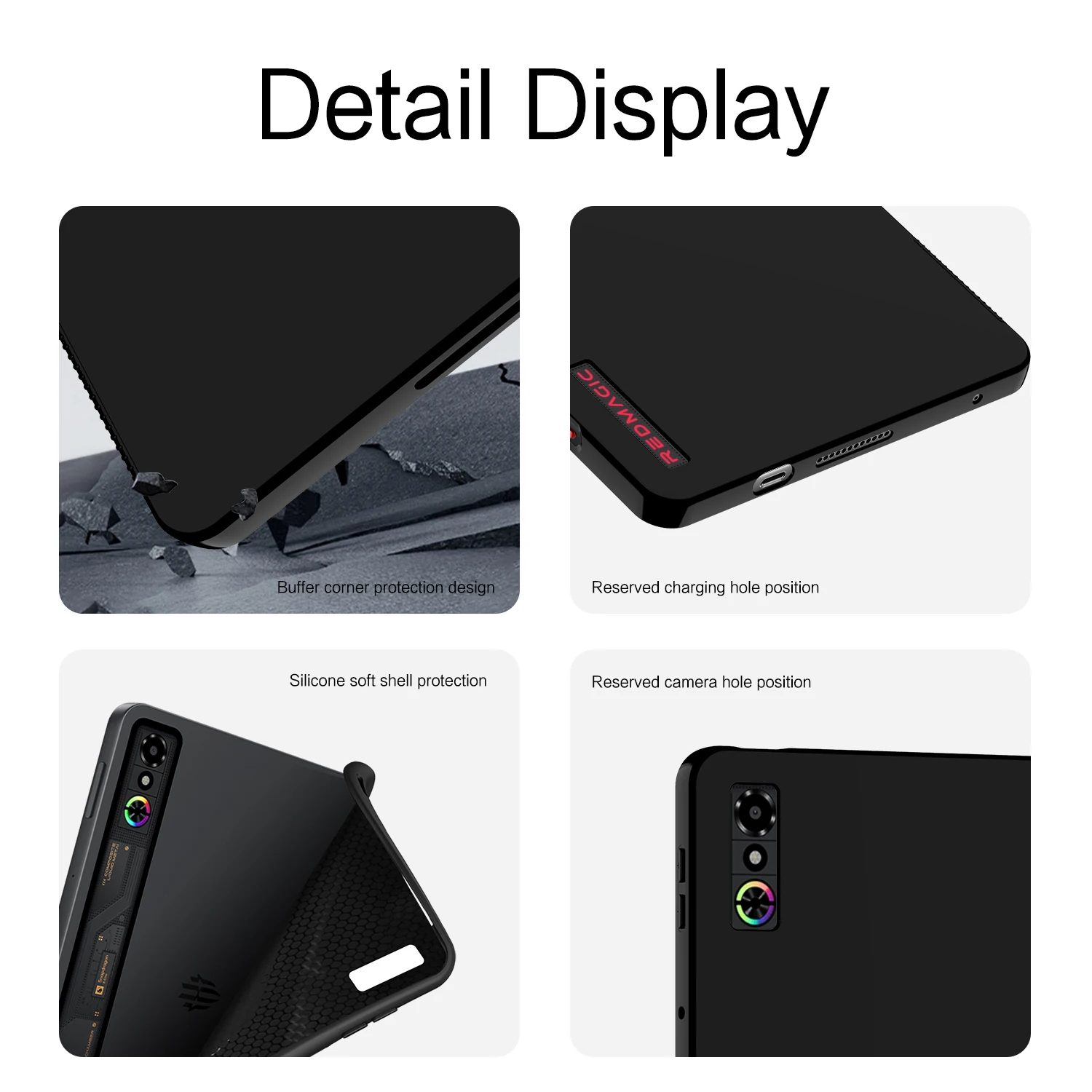 Soft Silicone TPU Protective Case for Gaming Tablets - RedMagic Astra and Tablet 3 Pro 9.06