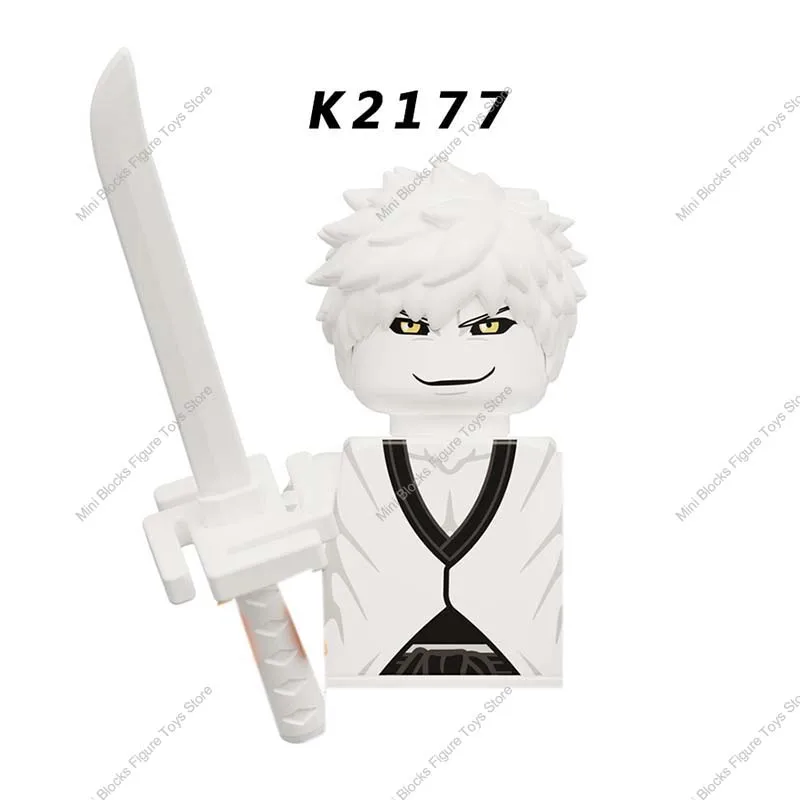 KDL824 BLEACH Hitsugaya Kurosaki Kuchiki Ichigo Buildings Blocks Mini Anime Cartoon Figures Action Toy Bricks Kids WM6164