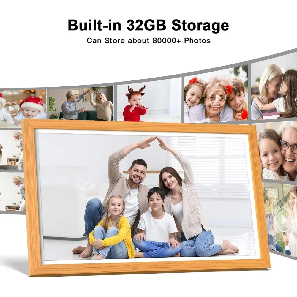 FULLA Digital-Picture-Frame Screen WiFi - Digital Photo Frame Display, Smartphone Syn Screen 4