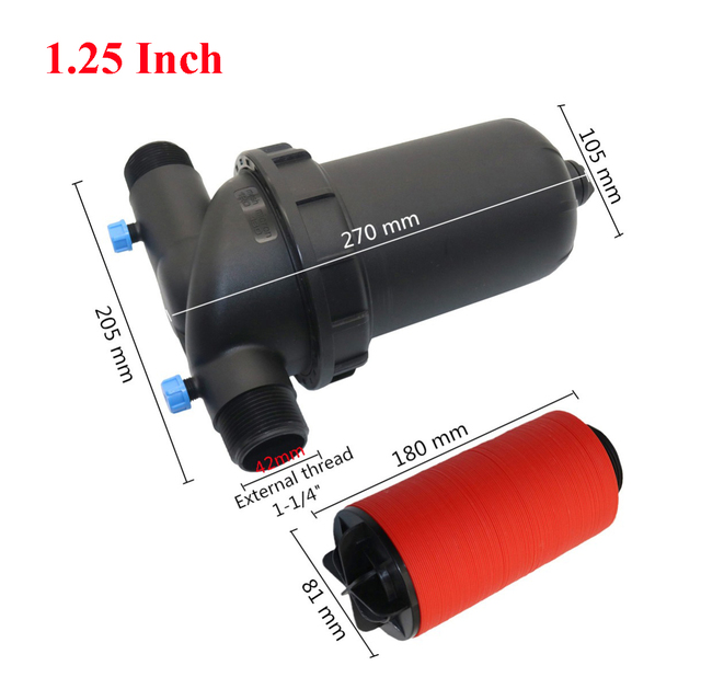 Filter 120 Mesh Disc Garden Irrigation System Strainer 1.25