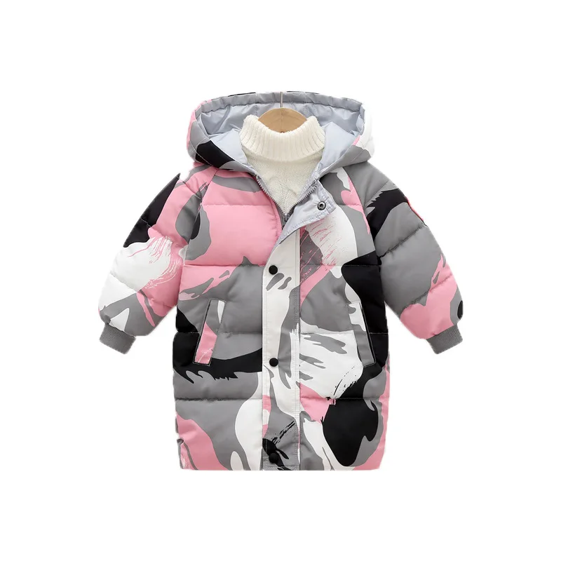 

2022 New Children's Winter Jacket Boys Girls Long Sleeve Outerwear Kids Clothes Fashion Coat For Kid 2-8 Years Old Baby Boy Girl