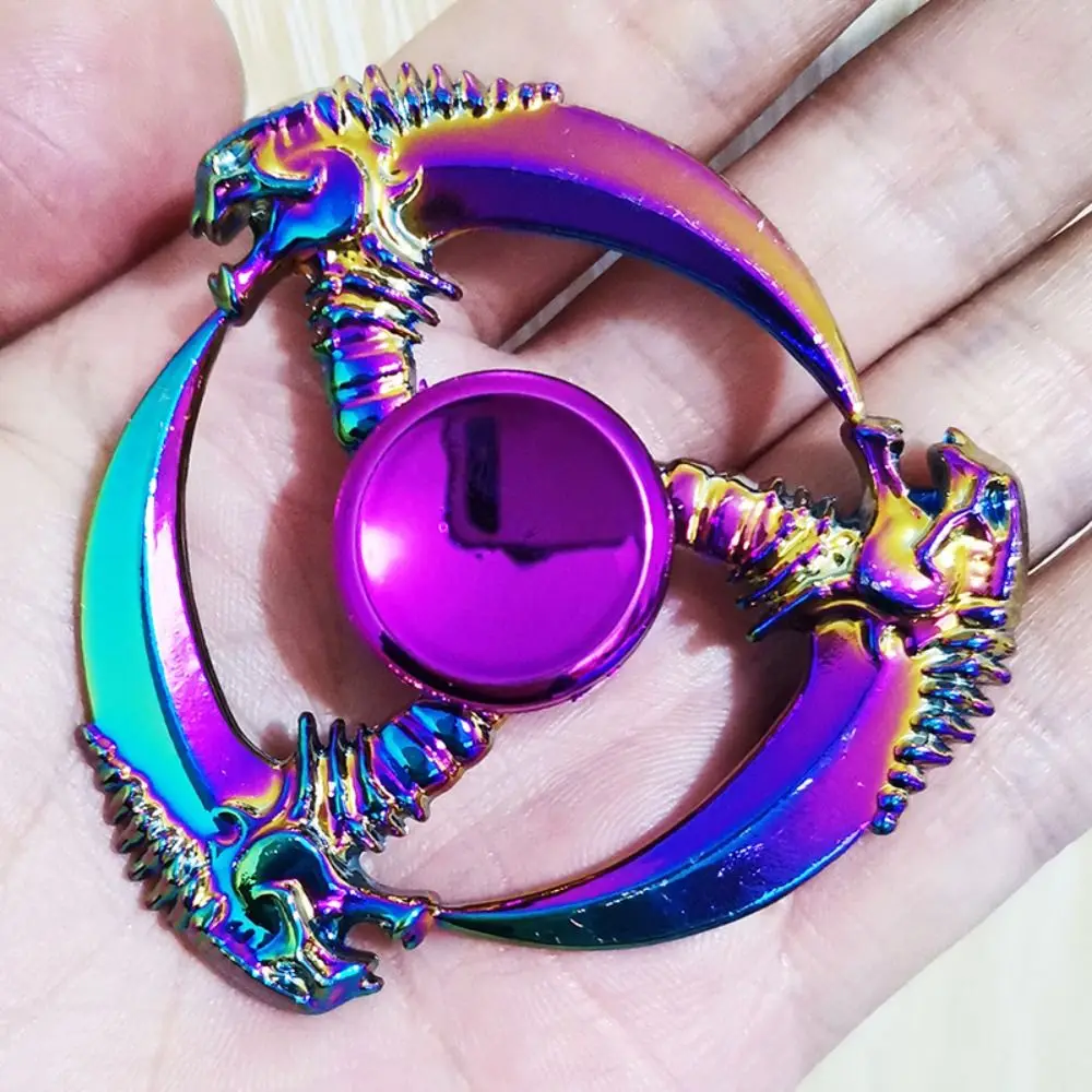 Dragon Wings Hand Spinner Low Noise High Speed Metal Rainbow Finger Spinner Anti Pressure Alloy Fingertip Gyro Children Toys 2