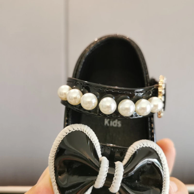 Zapatos Ni&ntilde;a 0-3-year Old Baby Walking Shoe Soft Sole Leather Shoes Dress for Girls Pearl Mary Jane Shoe Lolita Shoes Kids