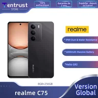 [World Premiere] realme C75 Smartphone Helio G92 Max Chipset 5828mAh Battery 45W Charge 6.72” 90Hz Display 50MP Camera NFC IP69