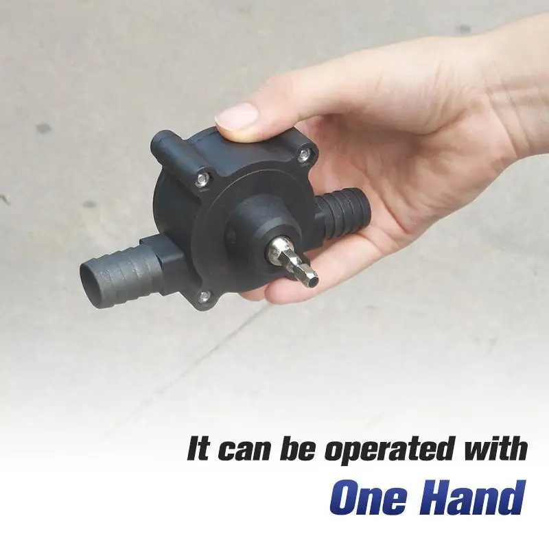 

Portable Hand Electric Drill Pump Converter To Diesel Oil Fluid Water Pump Portable Mini Self-priming Liquid Transfer Pump Tool
