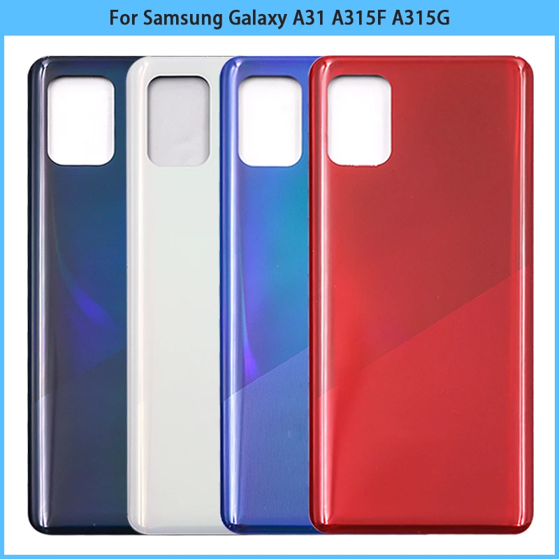 

10PCS For SAM Galaxy A31 A315 SM-A315F/DS Battery Back Cover Rear Door A31 Plastic Housing Case Chassis Adhesive Replace