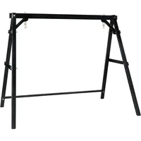 Heavy Duty 660 LBS Wooden Swing Frame with Extra Bottom Connection Board, Upgraded A-Frame Porch Swing Bench Stand 1