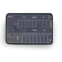 1/64 Scale Parking Lot Mouse Pad Car Scene Mat for Diecast Car Model Layout Round Corner Mat 2