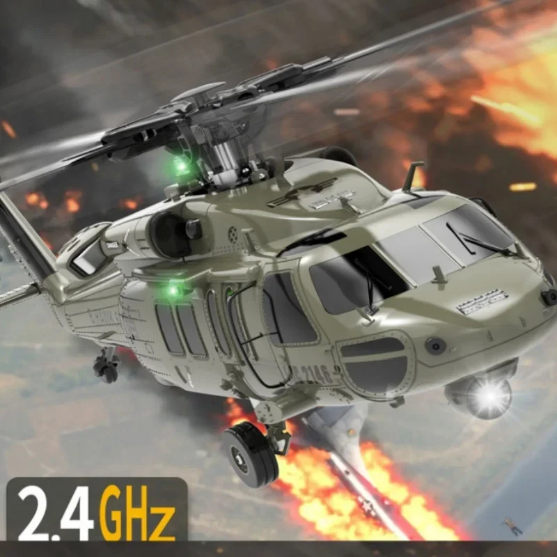 

F09 Black Hawk UH60 six-channel 3D stunt remote control armed model helicopter unmanned simulation combat aircraft boy Gift