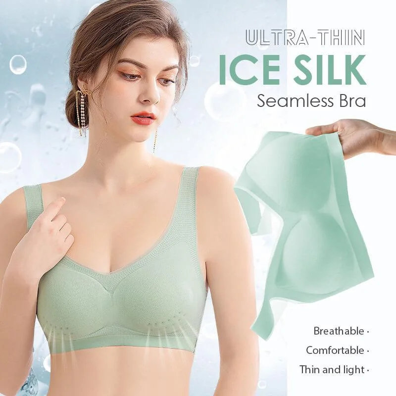 Non-marking Net Yarn Breathable Latex Underwear Plus Size Seamless Bras  Women BH Push Up Bralette With Pad Vest Top Bra Dropship
